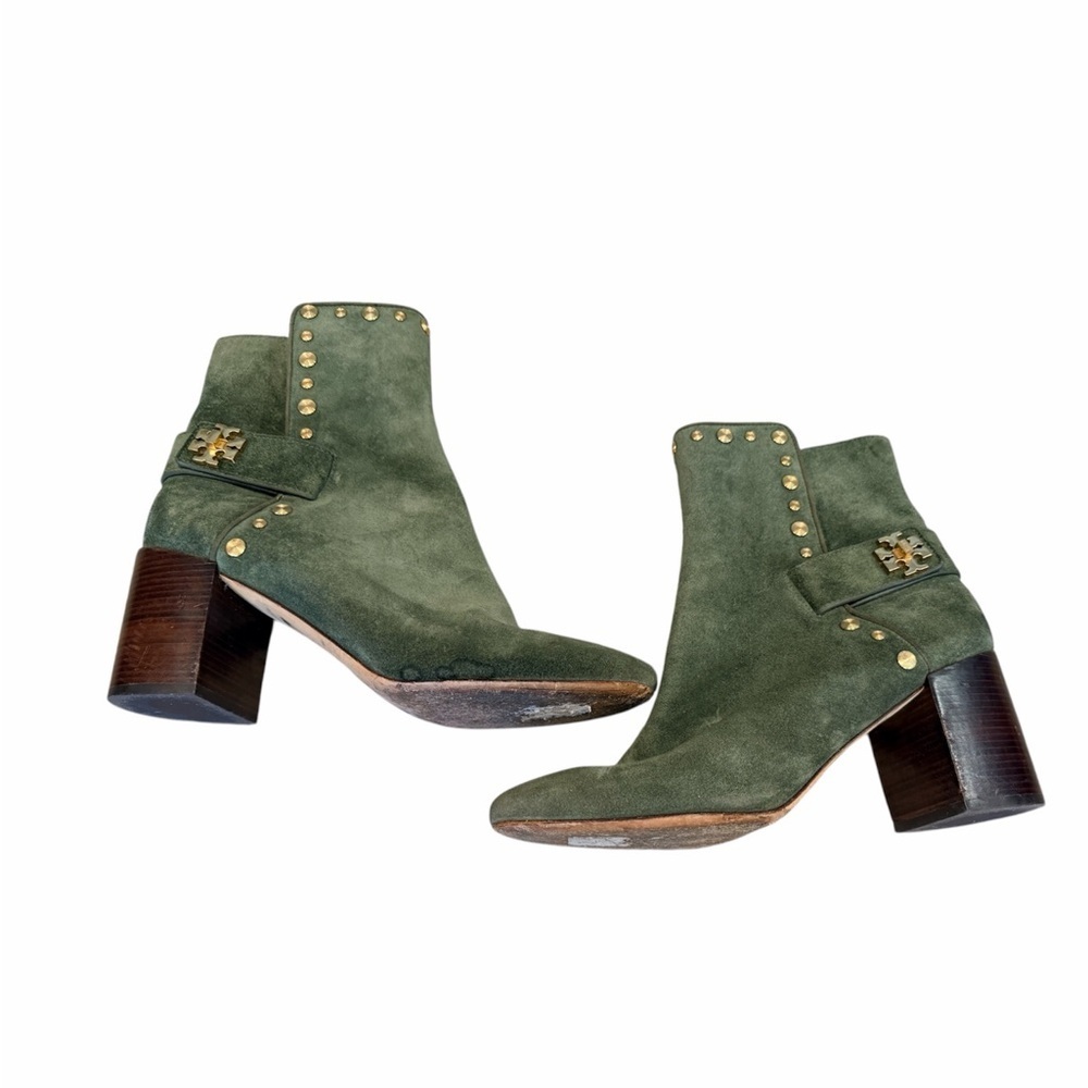 Tory Burch Kira Studded Bootie Olive – Size 9.5 - Picture 2 of 9